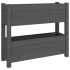 Jardinera de madera maciza de pino gris 77x25x66
