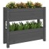 Jardinera de madera maciza de pino gris 77x25x66