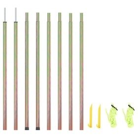 Postes de toldo de vela 2 uds acero galvanizado 250