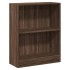 Estantería de madera contrachapada roble marrón 60x24x74,5