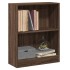 Estantería de madera contrachapada roble marrón 60x24x74,5