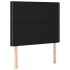 Cabeceros 2 unidades de tela negro 90x5x78/88