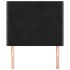 Cabeceros 2 unidades de terciopelo negro 90x5x78/88