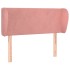 Cabecero de terciopelo rosa 83x23x78/88