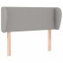 Cabecero de tela gris claro 83x23x78/88