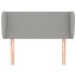 Cabecero de tela gris claro 83x23x78/88