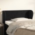 Cabecero de terciopelo negro 93x23x78/88