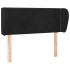 Cabecero de terciopelo negro 93x23x78/88