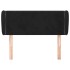Cabecero de terciopelo negro 93x23x78/88
