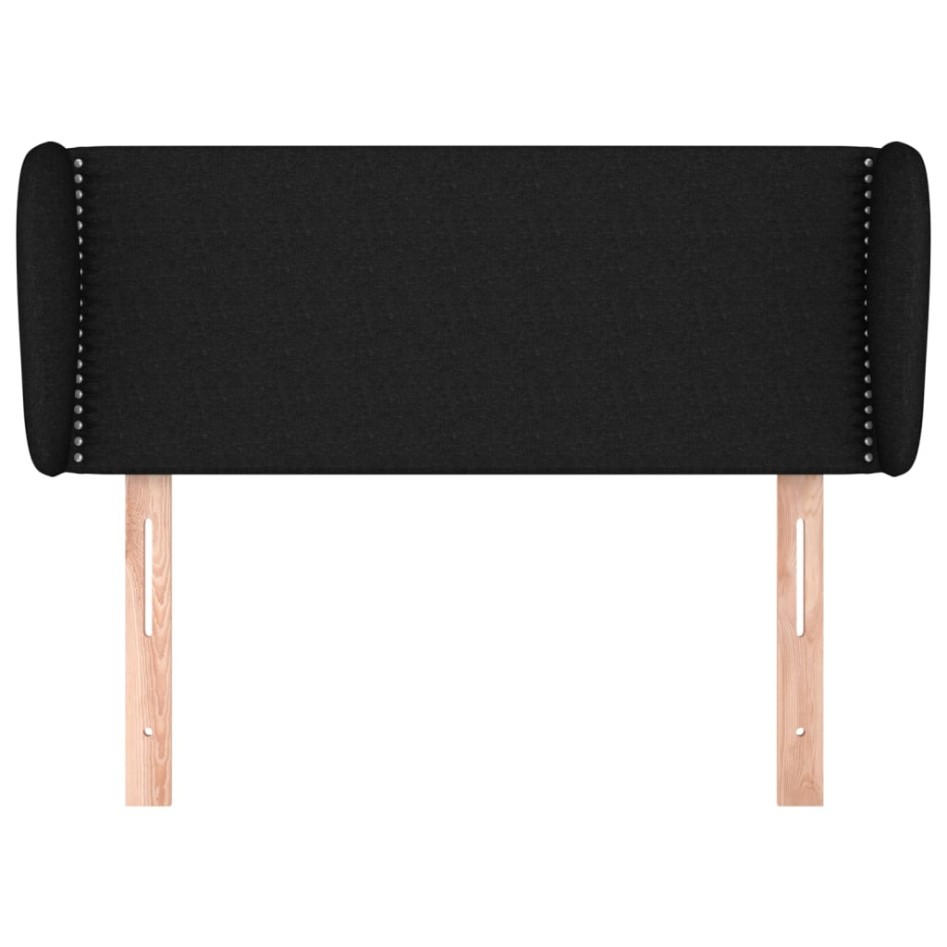 Cabecero de tela negro 93x23x78/88