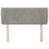 Cabecero de terciopelo gris claro 93x23x78/88