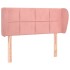 Cabecero de terciopelo rosa 83x23x78/88