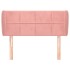 Cabecero de terciopelo rosa 83x23x78/88
