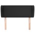 Cabecero de cuero sintético negro 93x23x78/88