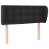 Cabecero de cuero sintético negro 93x23x78/88