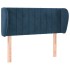 Cabecero de terciopelo azul oscuro 83x23x78/88