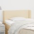 Cabecero de tela color crema 103x16x78/88