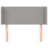 Cabecero de tela gris claro 83x16x78/88