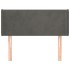 Cabecero de terciopelo gris oscuro 93x16x78/88
