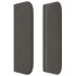 Cabecero de terciopelo gris oscuro 93x16x78/88