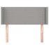Cabecero de tela gris claro 83x16x78/88
