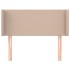 Cabecero de cuero sintético color capuchino 83x16x78/88