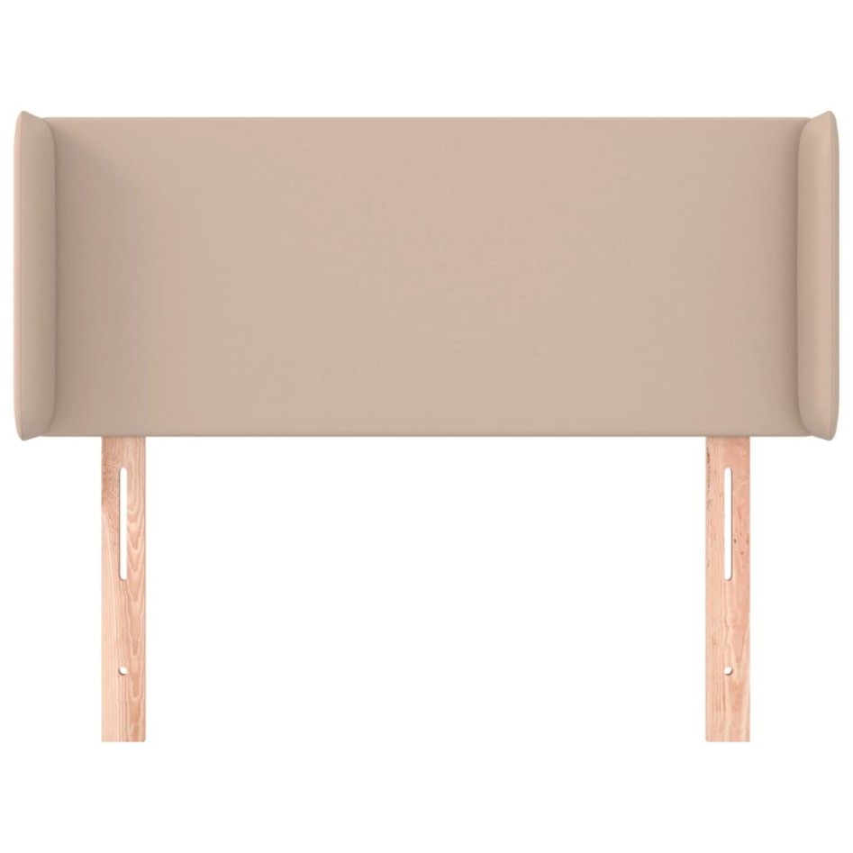 Cabecero de cuero sintético color capuchino 83x16x78/88