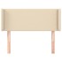 Cabecero de tela color crema 103x16x78/88