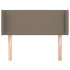 Cabecero de tela gris taupe 93x16x78/88