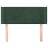Cabecero de terciopelo verde oscuro 83x16x78/88
