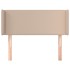 Cabecero de cuero sintético color capuchino 83x16x78/88