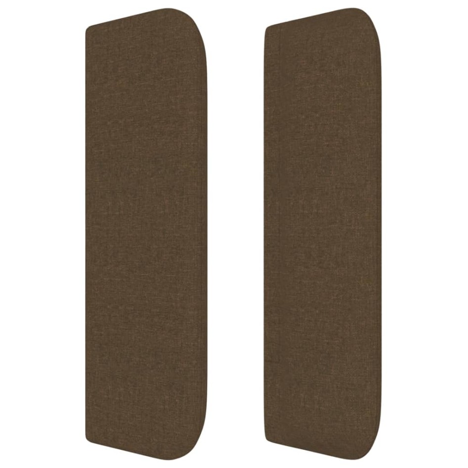 Cabecero de tela gris oscuro 93x16x78/88