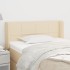 Cabecero de tela color crema 83x16x78/88