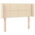 Cabecero de tela color crema 83x16x78/88