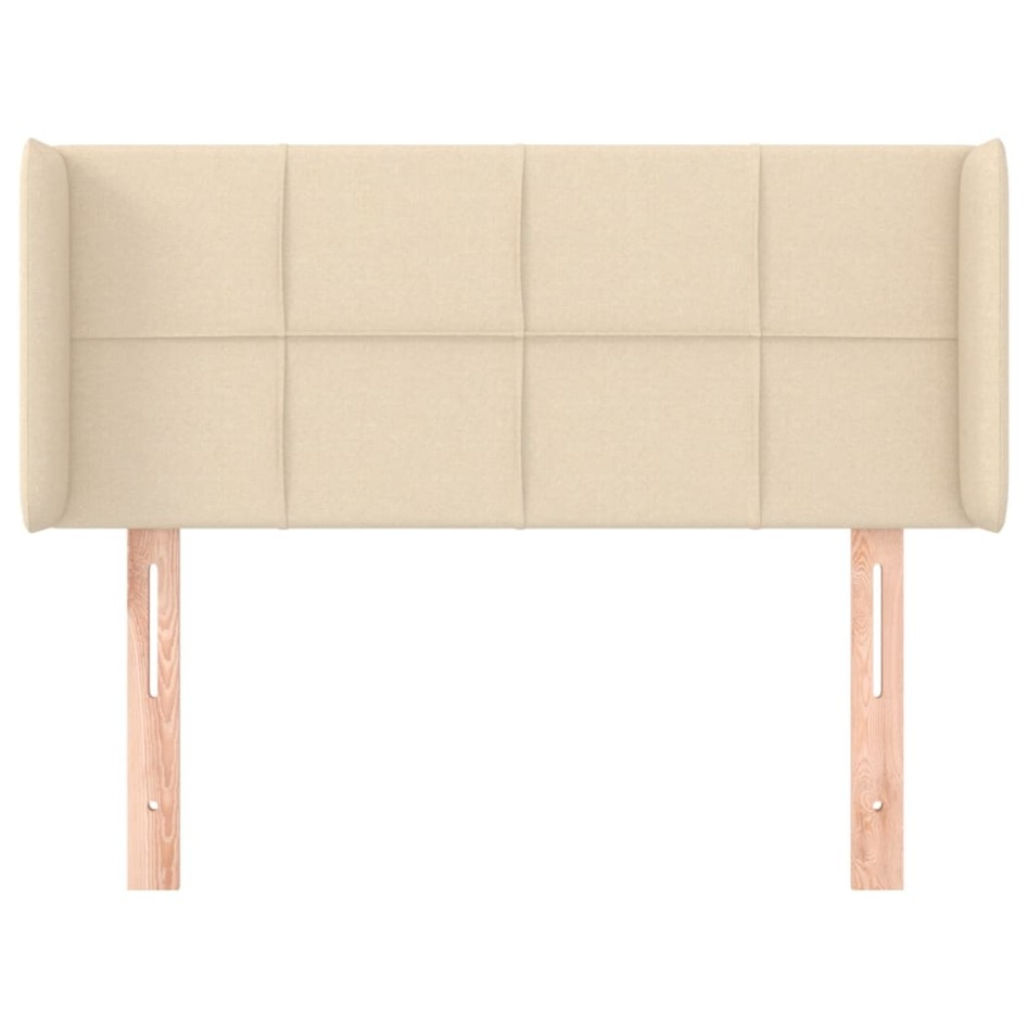 Cabecero de tela color crema 83x16x78/88