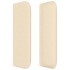 Cabecero de tela color crema 83x16x78/88