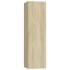Set de muebles para TV 3 pzas madera contrachapada roble