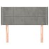 Cabecero de terciopelo gris claro 83x16x78/88