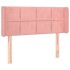 Cabecero de terciopelo rosa 83x16x78/88
