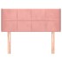 Cabecero de terciopelo rosa 83x16x78/88
