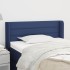 Cabecero de tela azul 83x16x78/88