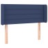 Cabecero de tela azul 83x16x78/88