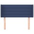 Cabecero de tela azul 83x16x78/88