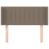 Cabecero de tela gris taupe 83x16x78/88