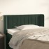 Cabecero de terciopelo verde oscuro 83x16x78/88