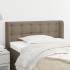 Cabecero de tela gris taupe 83x16x78/88