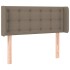 Cabecero de tela gris taupe 83x16x78/88