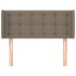Cabecero de tela gris taupe 83x16x78/88