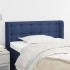Cabecero de tela azul 83x16x78/88