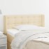 Cabecero de tela color crema 93x16x78/88